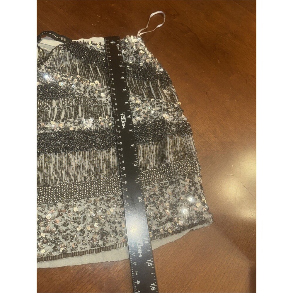 Zara Sequin Womens Mini Skirt Size Sz XS - Picture 4 of 6